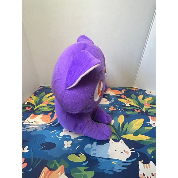 NEW Sailor Moon Luna Laying Down Purple Kitty Cat Plush Stuffed Animal Toy Doll - Picture 10 of 12